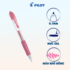 Bút gel G-2 nhũ hồng BL-G2-7-MP