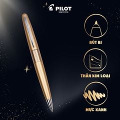 Bút bi ký Mr1 mực xanh (Thân Gold) BP-MR1-M-GDZ-L