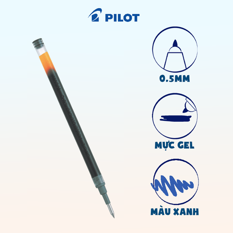 Ruột bút gel G-2 mực xanh BLS-G2-5-L