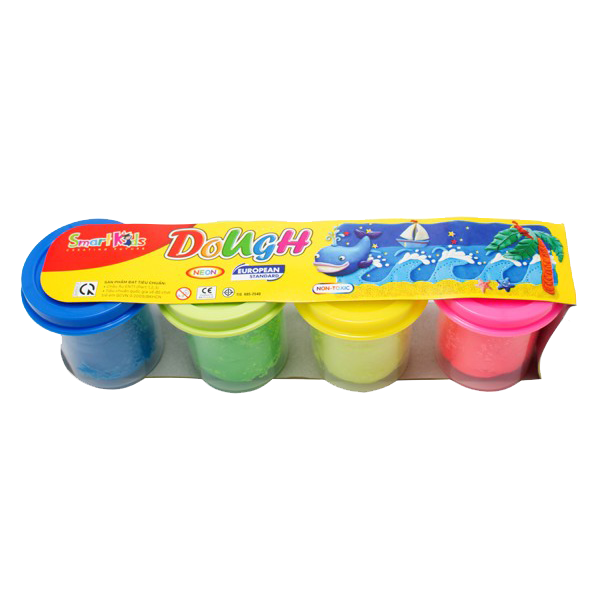 Bột nặn Dough 4 màu neon 50g