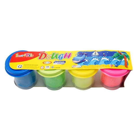 Bột nặn Dough 4 màu neon 50g