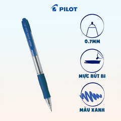 Bút bi Super Grip mực xanh BPGP-10R-F-L