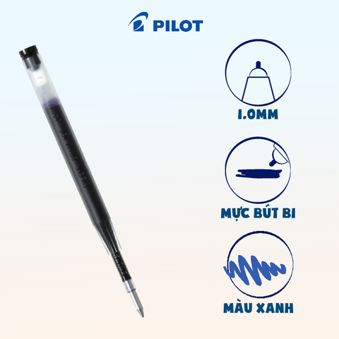 Ruột bút bi MR mực xanh - BRFN-10M-L (12 cây-hộp), tip 1.0mm