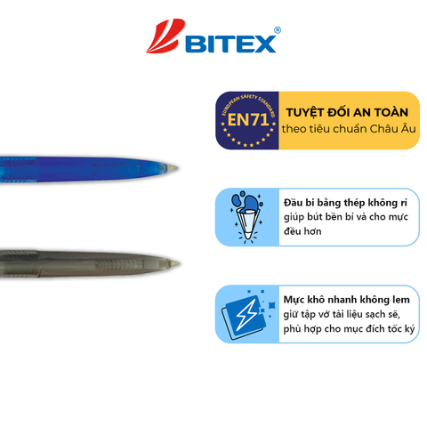 Bút bi mực xanh (0.7mm) B05