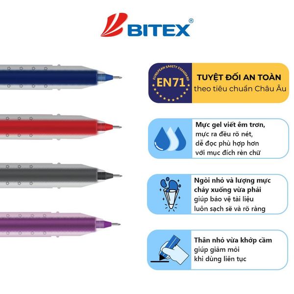 Bút gel G04 0.5mm (12 cây/hộp)