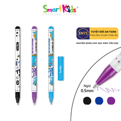 Bút gel xóa được Smartkids Dino EG02 ngòi 0.5mm (mực tím - đen - xanh)