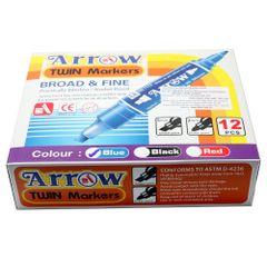 Bút lông dầu Arrow 2 đầu xanh dương