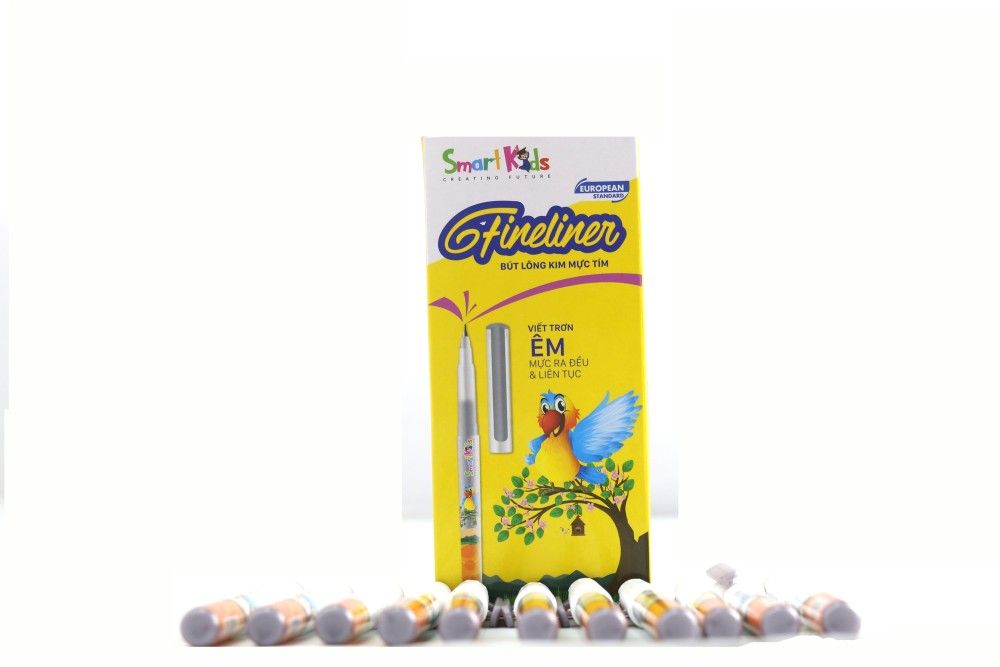 Bút lông kim Fineliner mực tím SK-FL001PP (Hộp 12 cây)