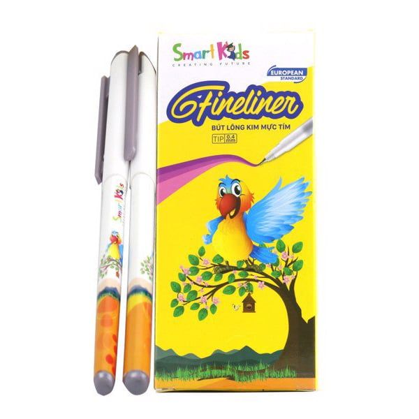 Bút lông kim Fineliner mực tím SK-FL001PP (Hộp 12 cây)
