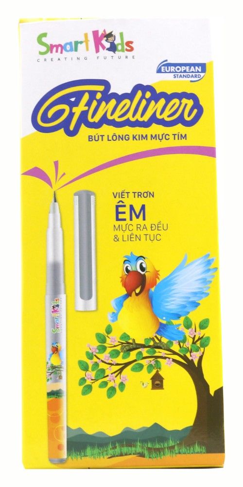 Bút lông kim Fineliner mực tím SK-FL001PP (Hộp 12 cây)