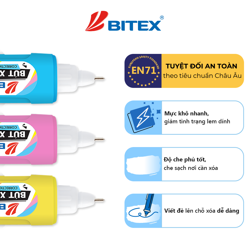 Bút xóa thân màu CP04 (12 cây-hộp)