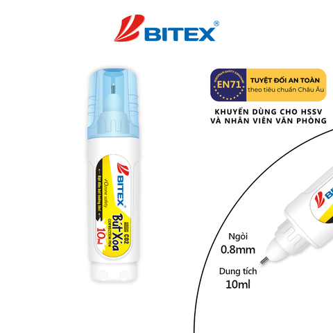 Bút xóa thân trắng 10 ml/C02 (12 cây/hộp)