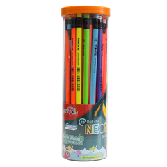 Bút chì 2B Neon (Gỗ đen) 10 cây màu ngẫu nhiên