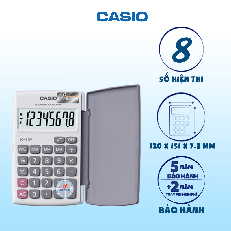 Máy tính Casio LC-401LVMáy tính Casio LC-401LV – BITEXSHOP