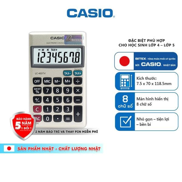 Máy tính Casio LC-403TV