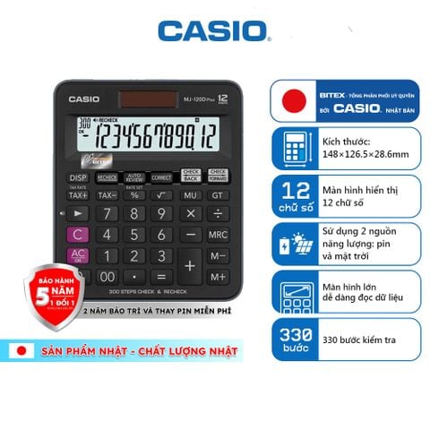 Máy tính Casio MJ-120DPLUS-BK
