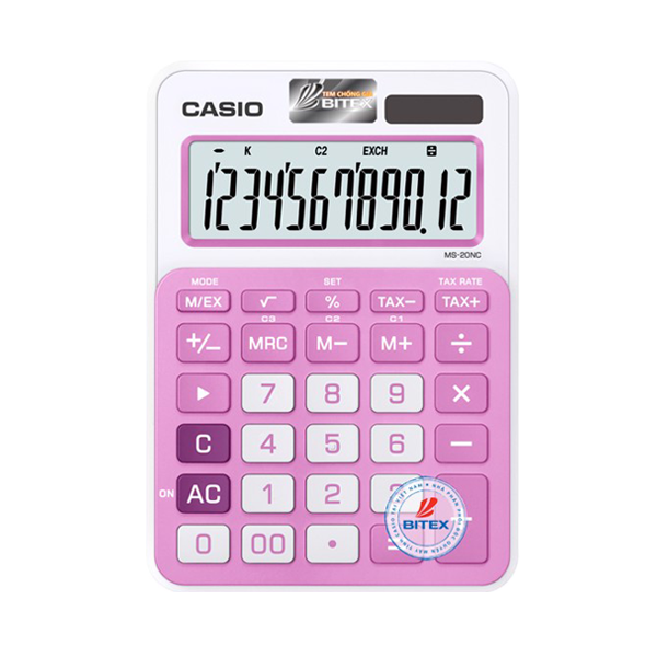 Máy tính Casio MS-20NC (10 màu)