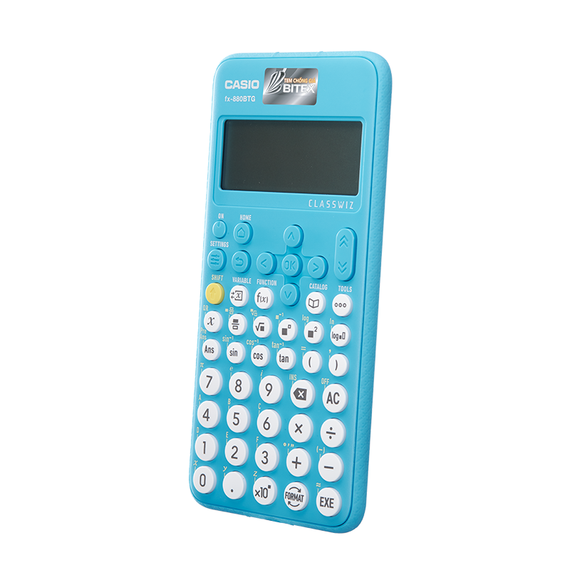 Máy tính Casio Fx-880BTG màu xanh