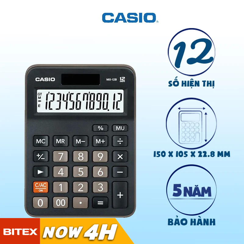 Máy tính Casio MX-12BMáy tính Casio MX-12B – BITEXSHOP