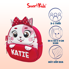 Ba lô mẫu giáo Cute Pets-Katie B-046 Hồng đậm