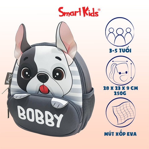 Ba lô mẫu giáo Cute Pets-Bobby B-045 Xám