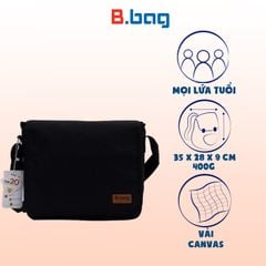 Túi đeo chéo ngang màu đen