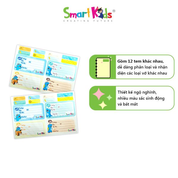 Nhãn vở Dino LB03 (20 tem/xấp)