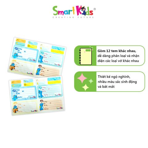 Nhãn vở Dino LB03 (20 tem/xấp)