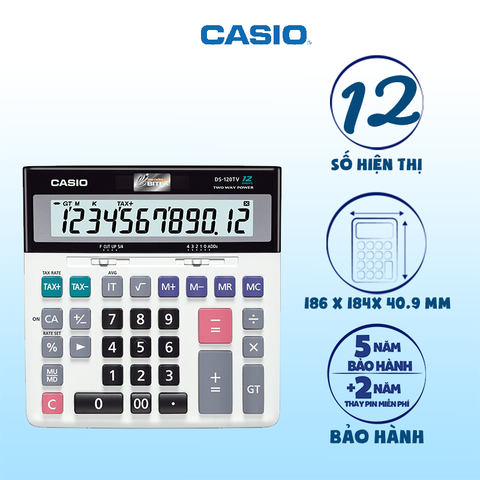 Máy tính Casio DS-120TV để bàn