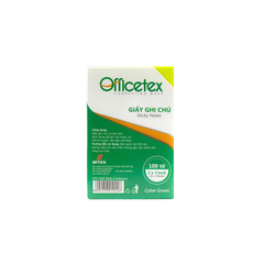 Giấy ghi chú Officetex 3 x 2 cyber xanh lá dạ quang