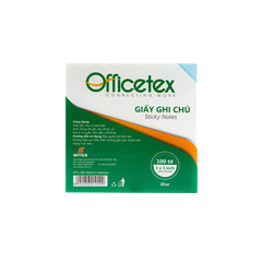 Giấy ghi chú Officetex 3 x 3 màu xanh dương