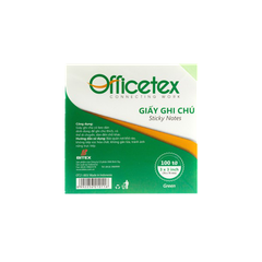 Giấy ghi chú Officetex 3 x 3 màu xanh lá