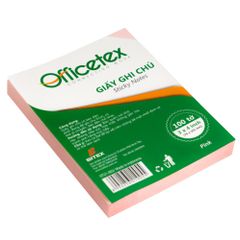 Giấy ghi chú Officetex 3 x 4 màu hồng