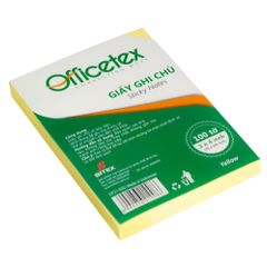 Giấy ghi chú Officetex 3 x 4 màu vàng