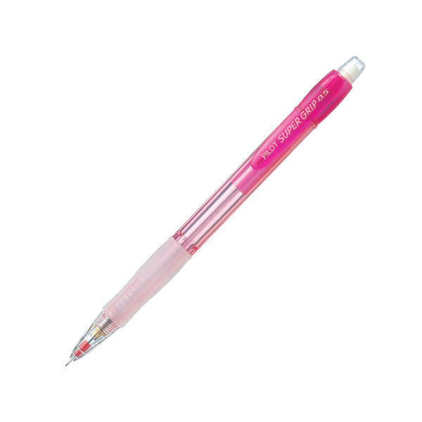 Bút chì bấm Super Grip Neon (Thân đỏ) H-185N-R-2B