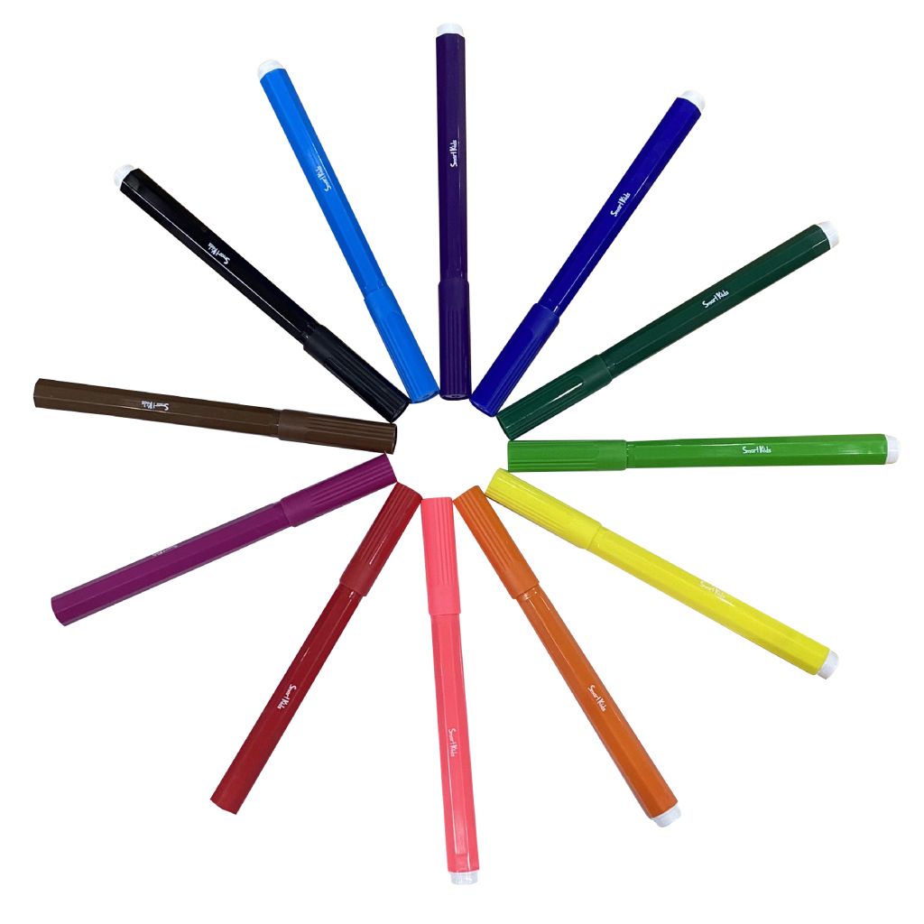 Bút lông màu rửa được WM03 (12 màu/vỉ)