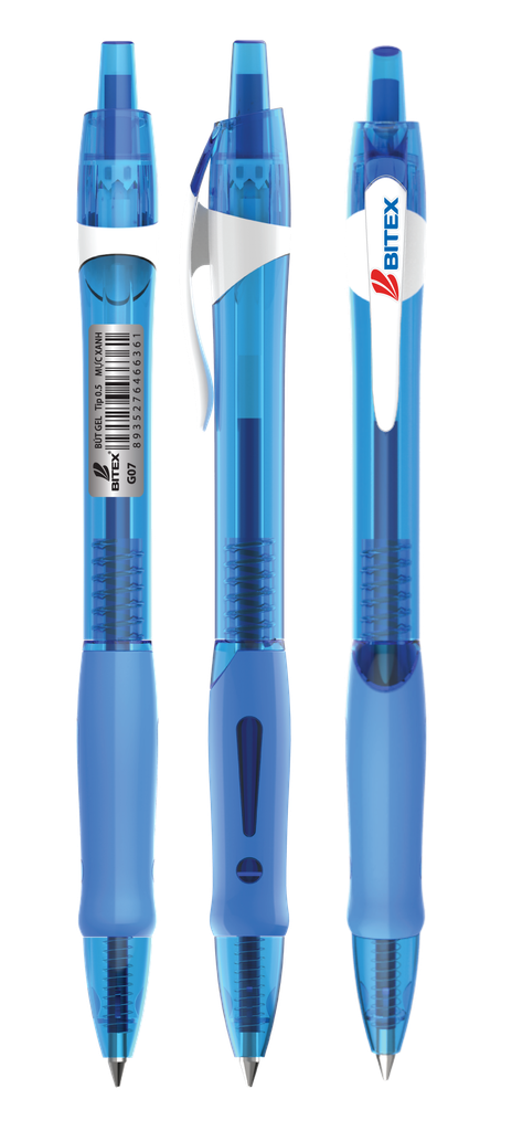 Bút gel Bitex G07 mực xanh / đỏ / đen 0.5mm (24 cây/hộp)