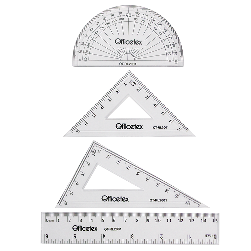 Bộ thước kẻ OT-RL2001 (4 cái/túi)