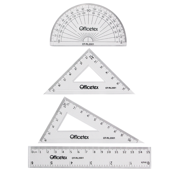 Bộ thước kẻ OT-RL2001 (4 cái/túi)