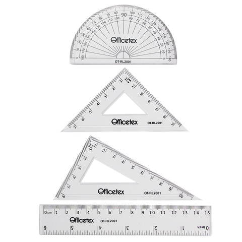 Bộ thước kẻ OT-RL2001 (4 cái/túi)