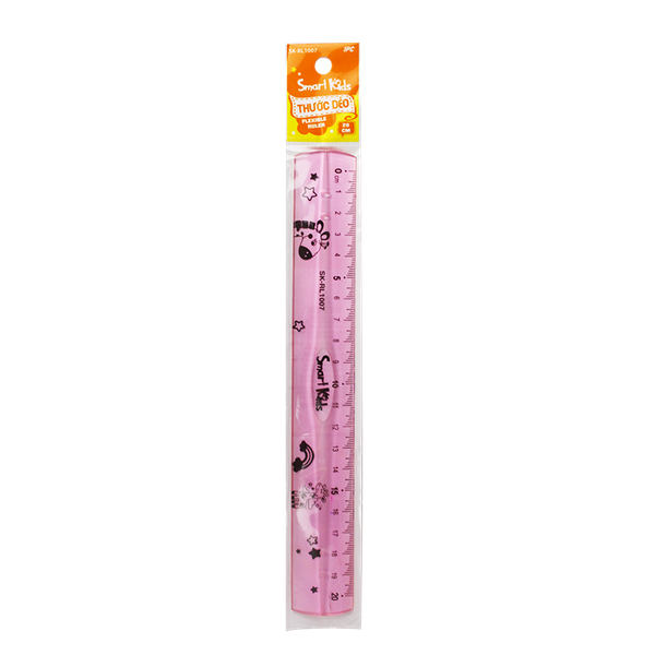Thước dẻo 20 cm màu hồng SK-RL1007