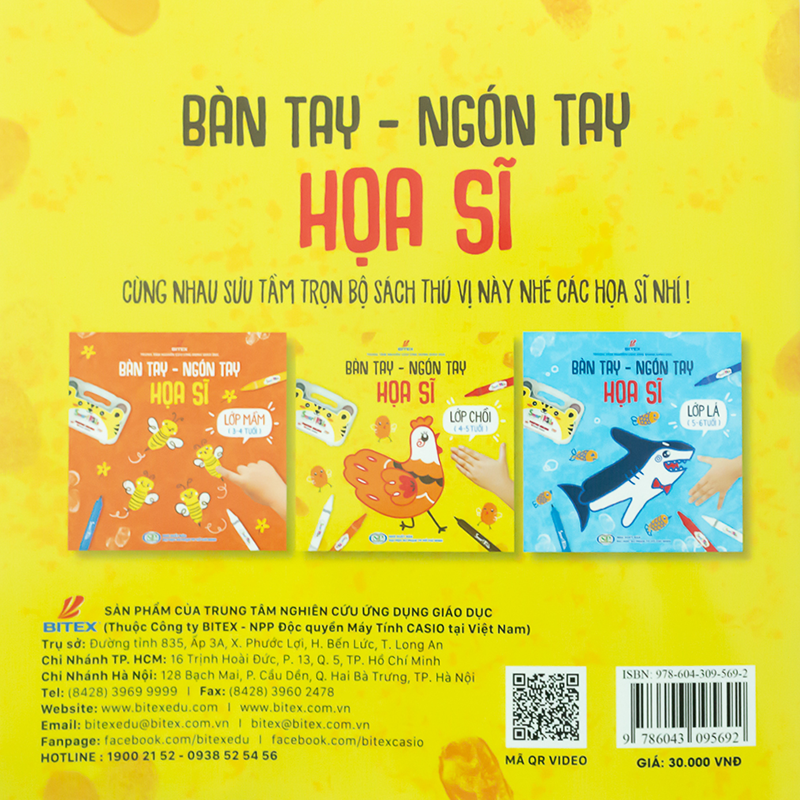 Sách bàn tay - Ngón tay họa sĩ lớp chồi (4-5 tuổi)