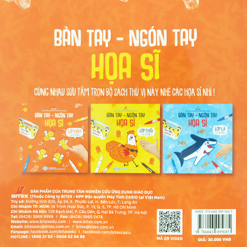 Sách bàn tay - Ngón tay họa sĩ lớp mầm (3-4 Tuổi)