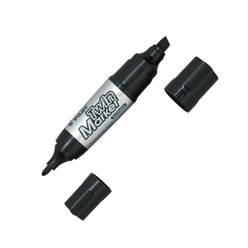 Bút lông dầu Twin Marker mực đen MFN-15FB-B-BG