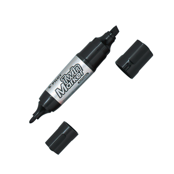 Bút lông dầu Twin Marker mực đen MFN-15FB-B-BG