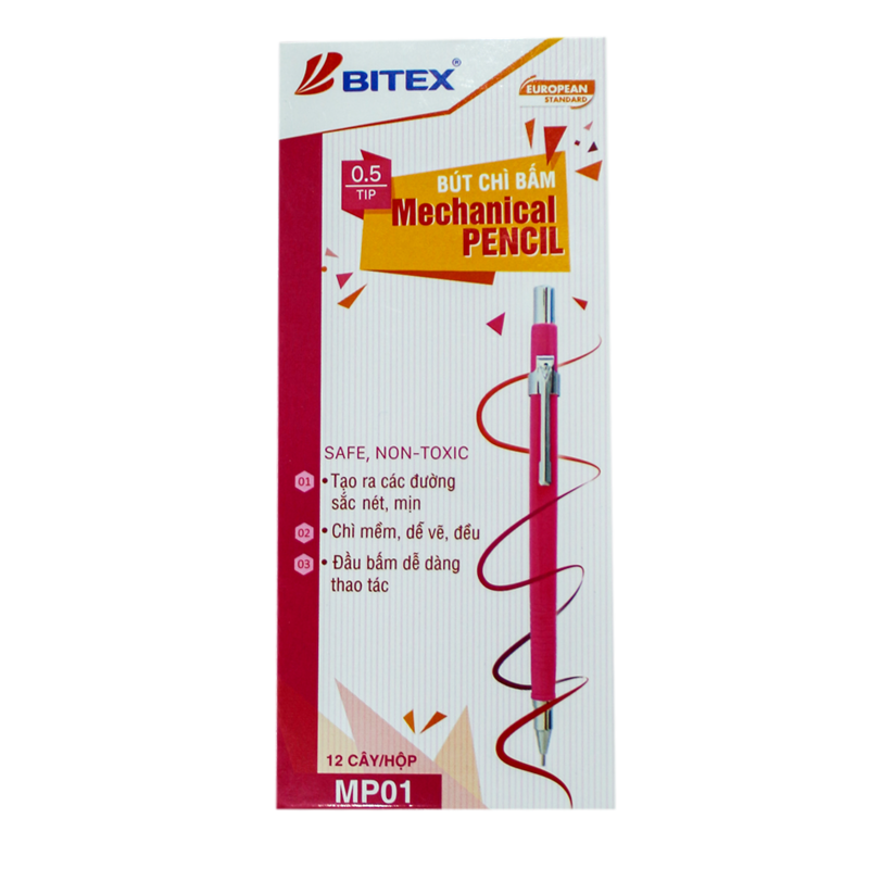 Bút chì bấm (0.5mm) MP01 (12 cây/hộp)