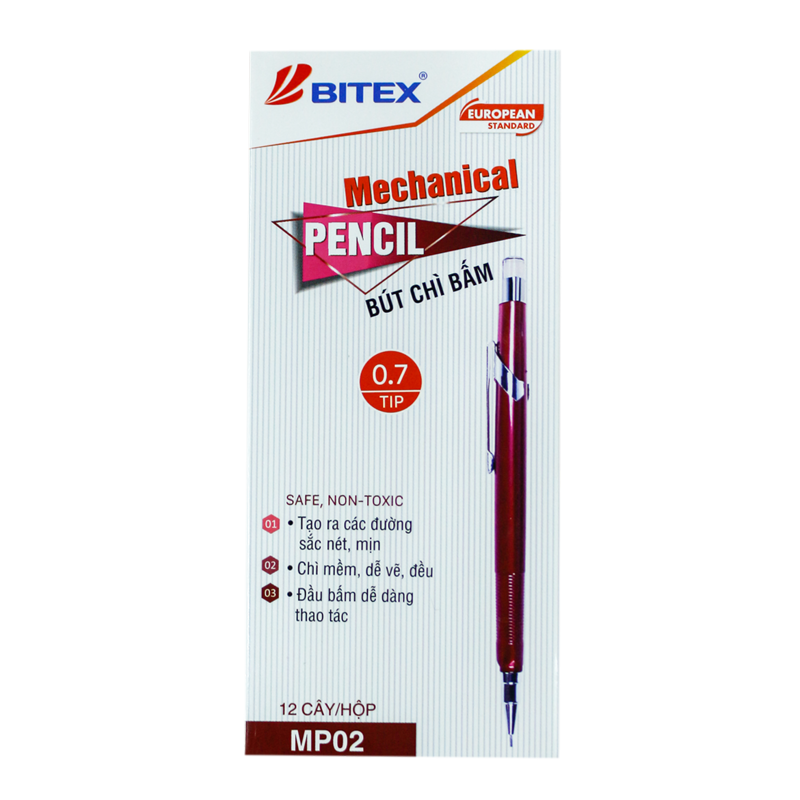 Bút chì bấm (0.7mm) MP02 (12 cây/hộp)