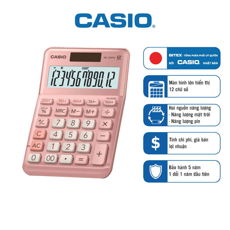 May tinh Casio MS 120FMMay tinh Casio MS 120FM BITEXSHOP
