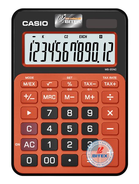 Máy tính Casio MS-20NC cam đen