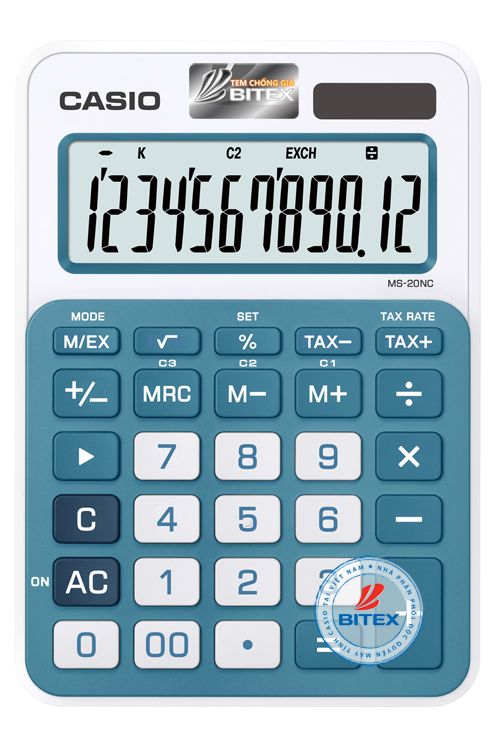Máy tính Casio MS-20NC (10 màu)